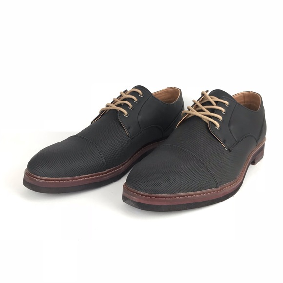 Steve Madden Black Oxford Men’s Shoe NEW - Picture 2 of 6